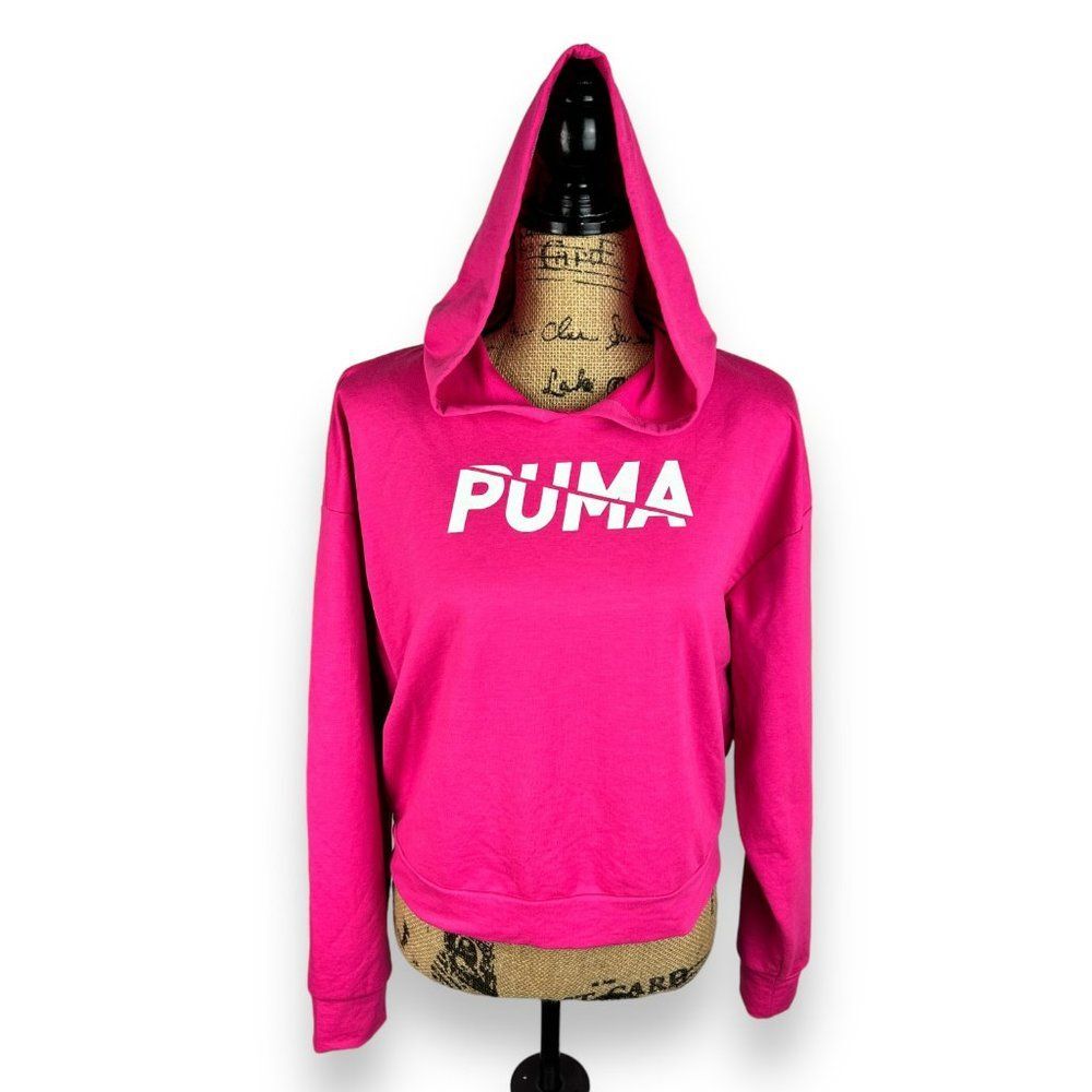 PUMA Women Pink Hoodie Size Medium Style No. 586293-25
